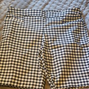 Women's plaid shorts